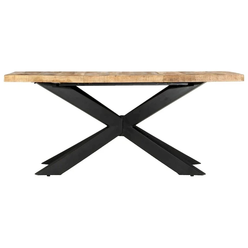 vidaXL Solid Wood Sheesham Dining Table Kitchen Desk Furniture Multi Colors