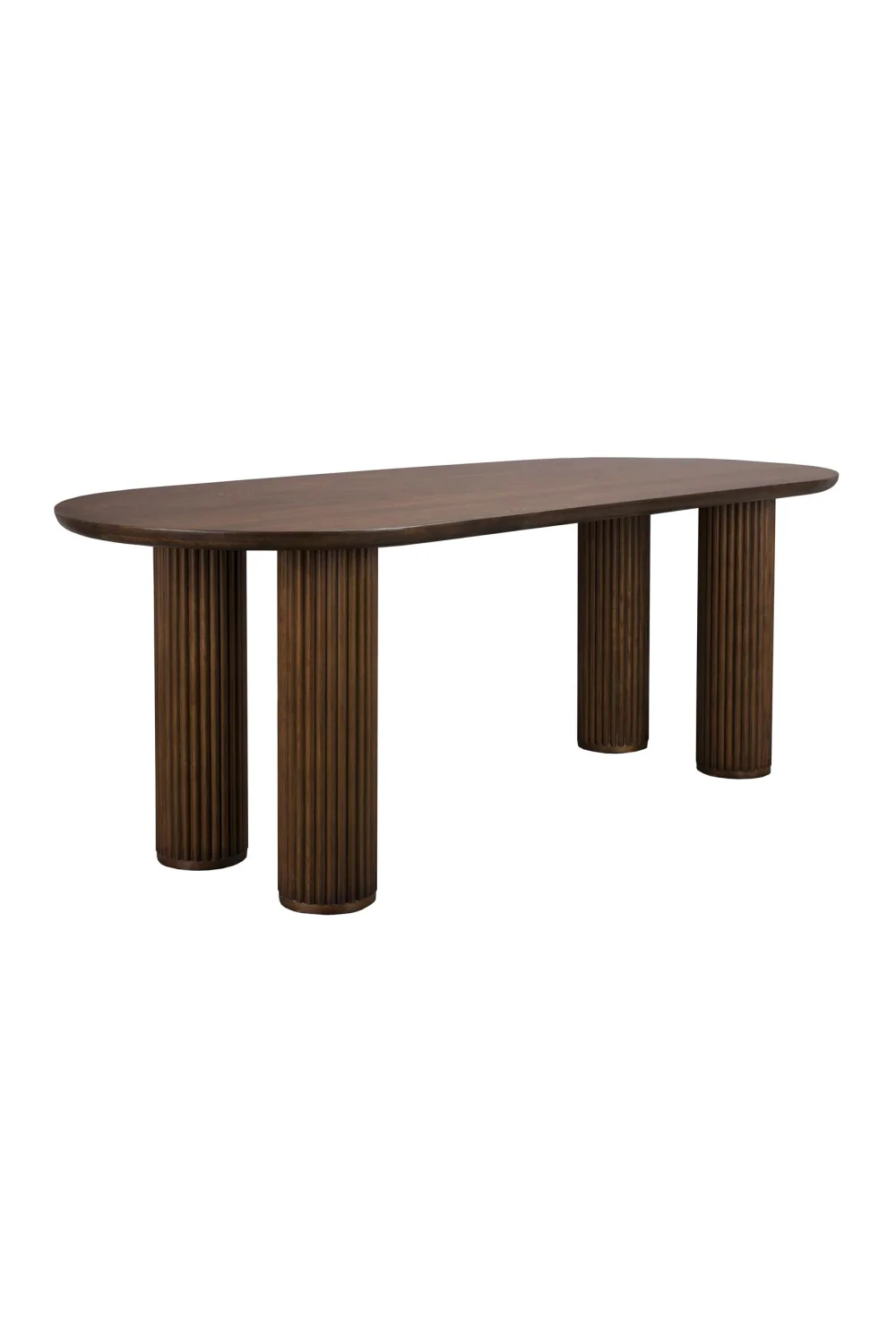 Brown Oak Dining Table